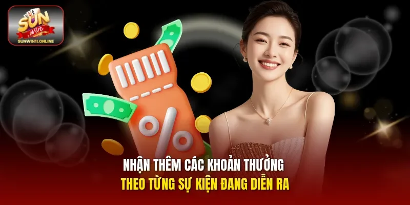 Khuyến Mãi Sunwin - Cơ Hội Nhận Ngàn Ưu Đãi Cực Giá Trị 1 Sunwin Nhận thêm các khoản thưởng theo từng sự kiện đang diễn ra.